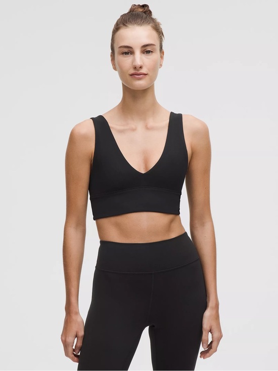 lululemon athletica Other - Lululemon Align V-Neck Bra Light Support A / B Cup Black Sports Bra Size 4 NWT